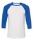 BELLA + CANVAS® Unisex Crewneck Three Quarter Sleeve Baseball Tee